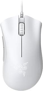 Razer DeathAdder Essential (2021) - Kablolu Oyun Faresi (Optik Sensör, 6400 DPI, 5 Programlanabilir Düğme, Ergonomik Form Faktörü) PC | Beyaz