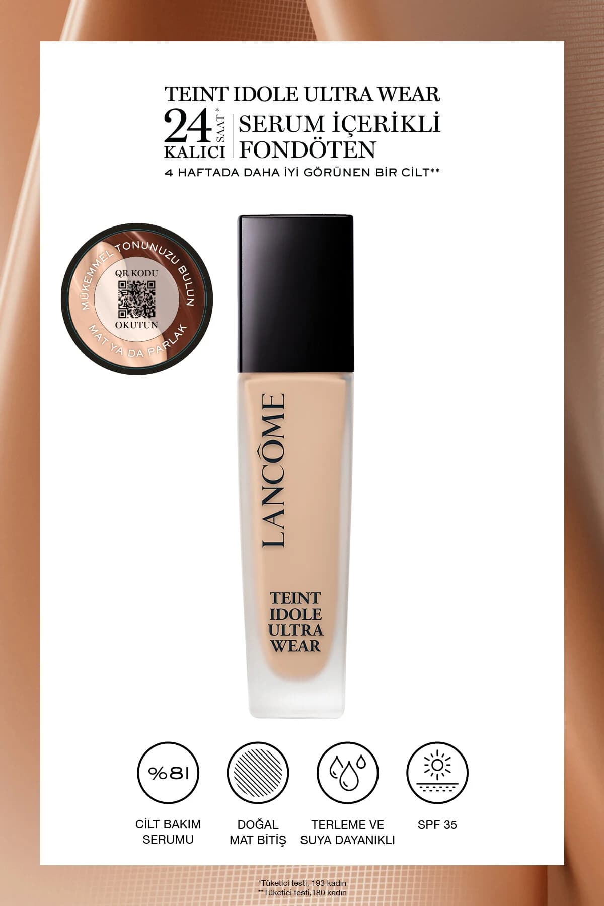Lancome Teint Idole Ultra Wear 24 Saat Kalıcı Fondöten 210c 3614273792486