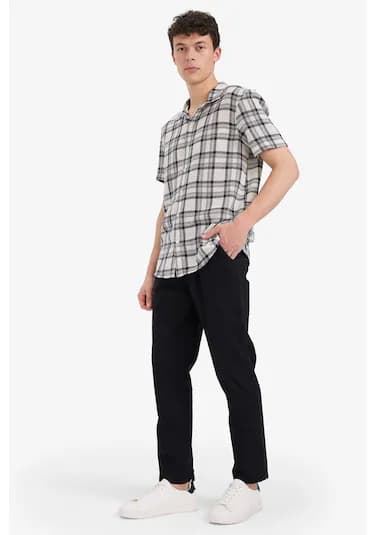 Defacto Jogger Fit Dar Paça Pamuklu Pantolon Z6475az25aubk81 Siyah