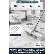 Sihirli Mop Çekpaslı Fırça Yer Fırçası Fayans Fırçası Halı Fırçası