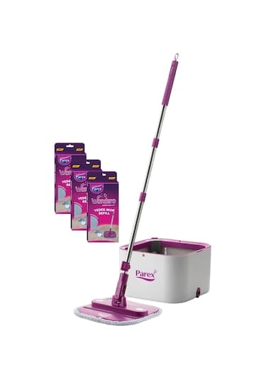 Wondero Temiz Su ile Kirli Suyu Ayıran Otomatik Temizlik Set +3 Yedek Moplu