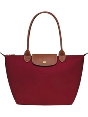 Çanta Shop Bordo Deri Katlanır Kadın Çanta L-Beden No3 43X31CM