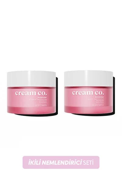 İkili Moisturizer Canlandırıcı Cilt Tonu Eşitleyici Aydınlatıcı Su Bazlı Nemlendirici Yüz Kremi Seti