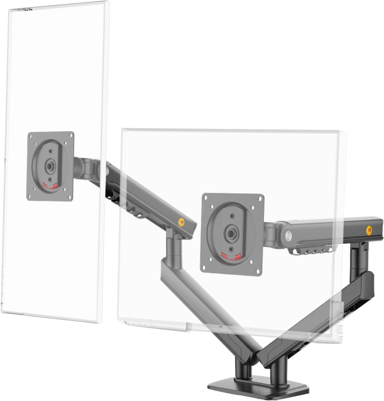 North Bayou NB A5C Ergonomic 17-32 inch Çift Kol 2-9 kg Kapasiteli Yeni Nesil Profosyonel Monitör Standı