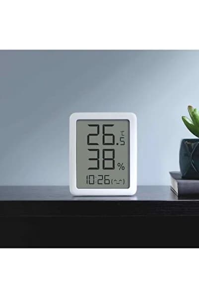 Miaomiaoce Serisi Termometre Nem Ölçer Ve Saat Lcd Ekran