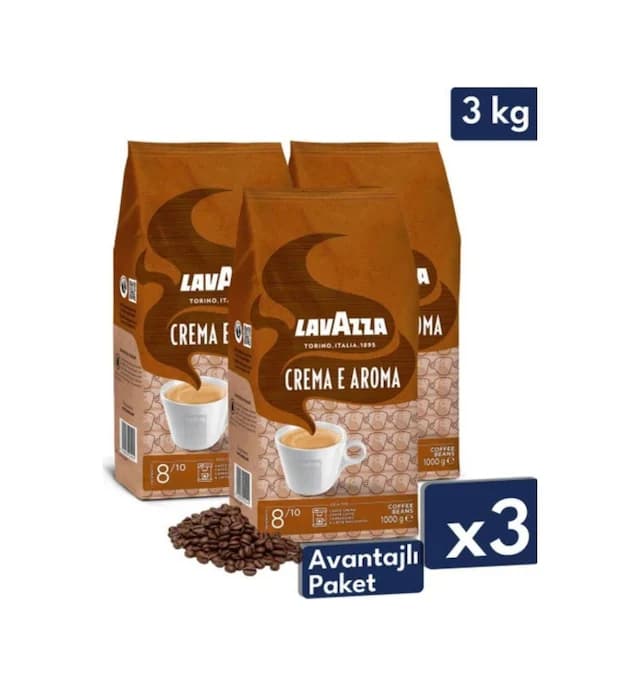 Lavazza Crema E Aroma Çekirdek Kahve 3 X 1 Kg