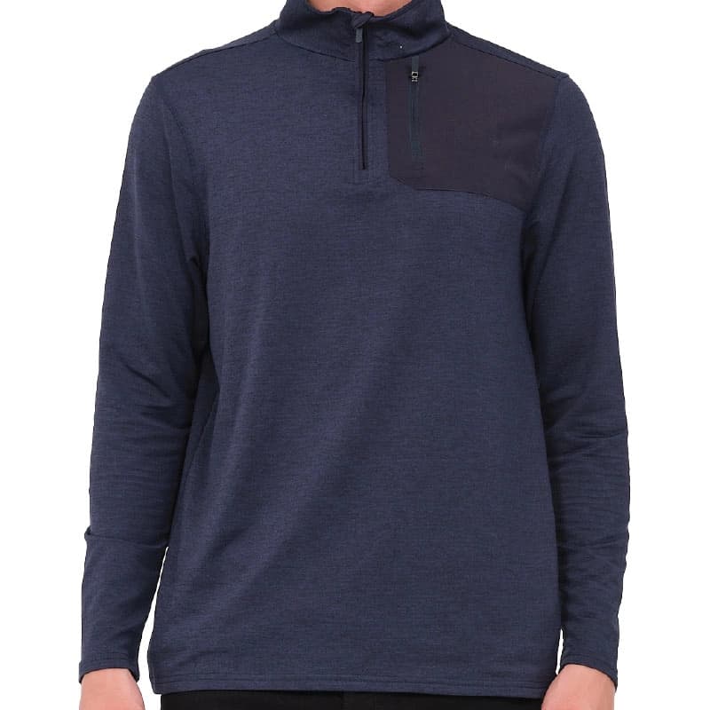 Erkek Yarım Fermuarlı Sweatshirt Lacivert
