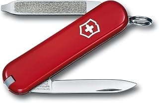 Victorinox 0.6123 Escort Çakı | EDC günlük kullanım için bıçak, tornavida ve cımbızlı küçük çok amaçlı bıçak. 58 mm, İsviçre'de üretilmiştir
