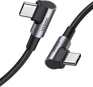 Ugreen 90 Derece Type-C to Type-C 60W Data ve Şarj Kablosu 1 Metre