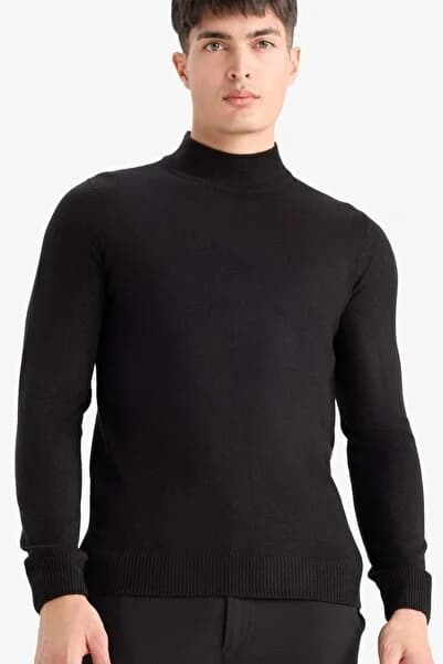 Defacto Slim Fit Yarım Balıkçı Yaka Basic Triko Kazak R1127AZ23WN