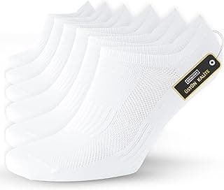 SONNORS 6 Çift Uniseks Sneaker Kadın Erkek Çorap - Organik Pamuk Patik Spor Çorabı - Kısa Çorap Dikişsiz Rahat Kalıp - Beyaz Siyah Gri