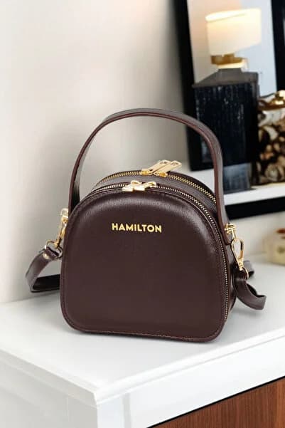 HAMILTON Orijinal Kadın Ayarlanabilen Askılı Toka Ve Şerit Detaylı Şık Küçük Omuz Ve Çapraz Kutu Çanta