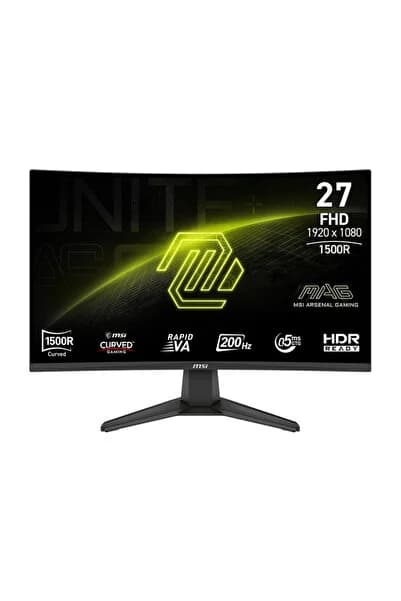 MAG 276CF E20 27″ 200Hz 0.5ms Full HD FreeSync Premium Rapid VA Kavisli Gaming Monitör