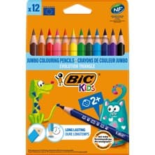Bic Evolution Üçgen jumbo Boya Kalemi 12 Renk 1632