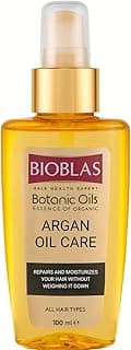Bioblas Argan Yağlı Saç Bakım Yağı – Durulanmayan, Isıya Karşı Koruyucu, Onarıcı & Parlaklık Veren Serum,%100 Besleyici Etki, 100 ml