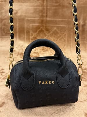 Vakko Mini Boy Deri Omuz Çantası Şık Zincir Askılı Kadın Çanta Modern Tasarım
