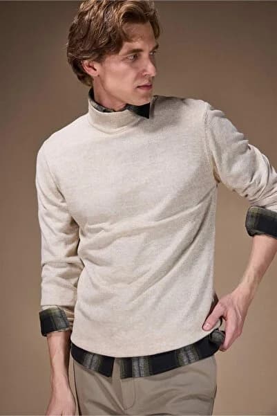 Defacto Slim Fit Yarım Balıkçı Yaka Basic Triko Kazak R1127AZ21WN
