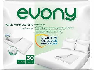 Evony Yatak Koruyucu Jumbo Örtü 60 x 90 cm 30 Adet