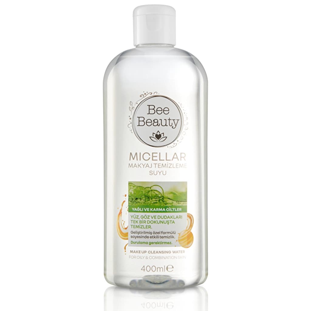 Bee Beauty Micellar Makyaj Temizleme Suyu Yağlı ve Karma Ciltler 400 ml