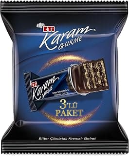 Eti Karam Gurme Bitter Çikolatalı Gofret 3 x 50 g