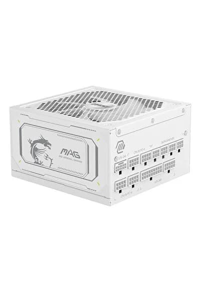 MSI MAG A1000GL PCIE5 / WHITE 1000W 80+ Gold Full Modüler 135mm Fanlı Güç Kaynağı