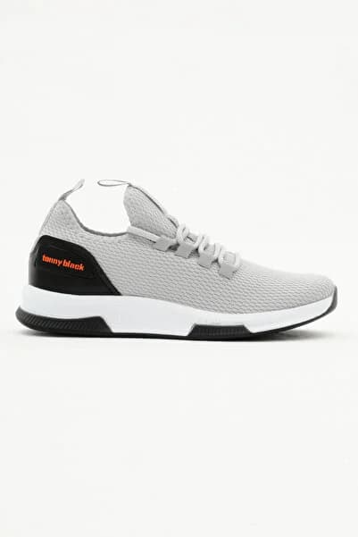 Tonny Black Unisex Füme Nefes Alabilen Kumaş Poli Taban Bağcıklı Spor Ayakkabı