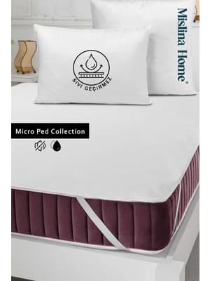 Micro Classic Sıvı Su Geçirmez Köşe Lastikli Ped Tek Çift Kişilik Bebek Çocuk Yatak Koruyucu Alezi 90x190 cm