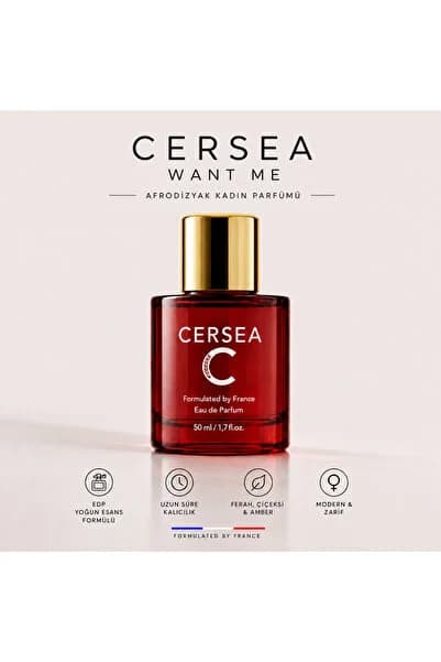 CERSEA Want Me Afrodızyak Kadın Parfüm – Baştan Çıkaran, Feminen ve Akılda Kalan Koku