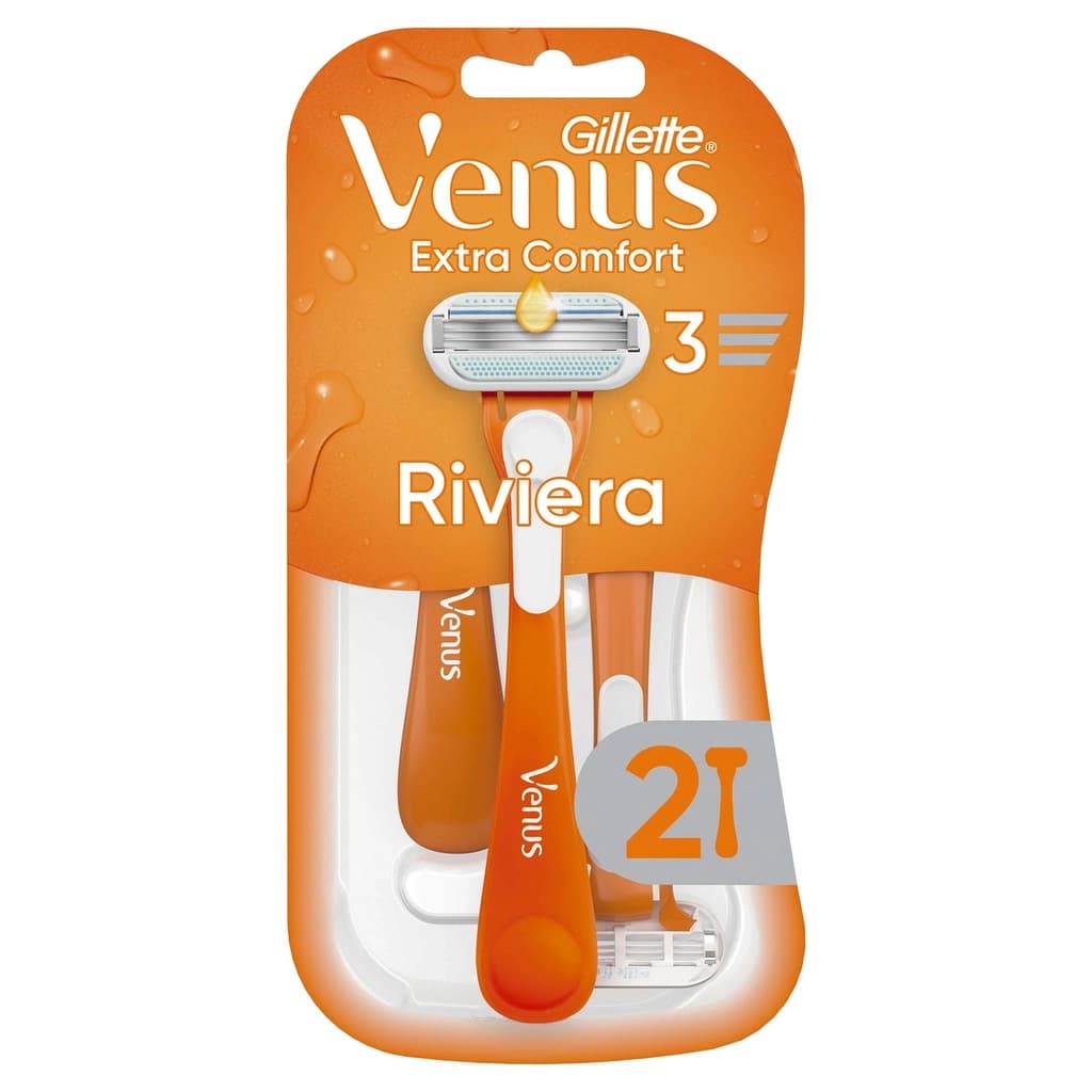 Gillette Venus Riviera 3 Bıçaklı Kullan At Kadın Tıraş Bıçağı 2'li