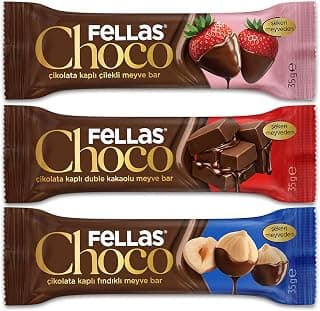 Fellas Çikolata Kaplı Meyve Bar, Karma Kutu (3 x 4 Adet)