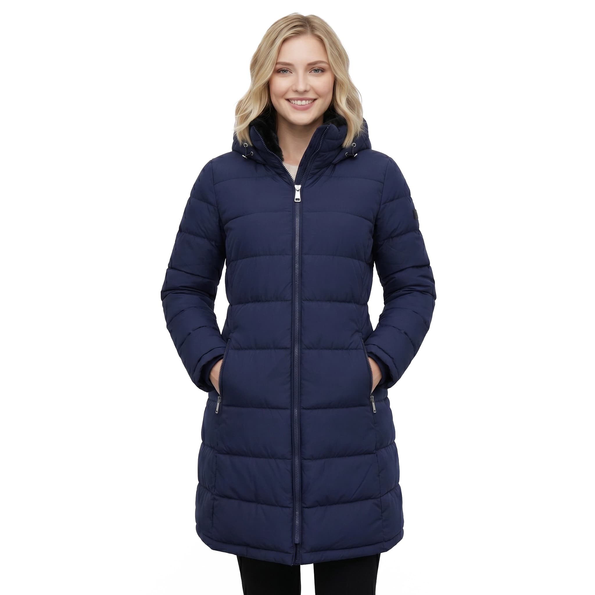 Calvin Klein CW533832-NVY Kadın Mont Lacivert