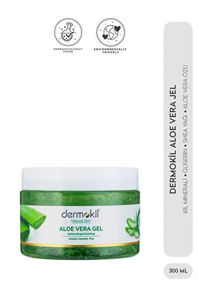 Dermokil Nemlendirici ve Rahatlatıcı Etkili Doğal Aloe Vera Jel 300 ml